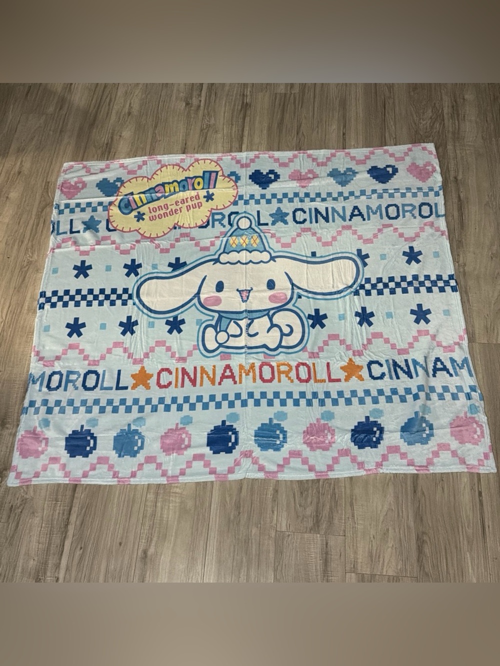 Sanrio Blue Cinnamoroll Fleece Throw Blanket
